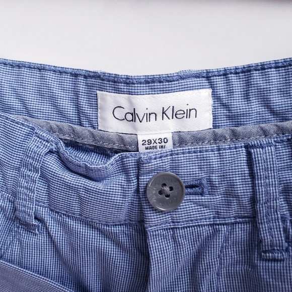 Calvin Klein Straight Leg Checked Pants 29x30 - Picture 2 of 3